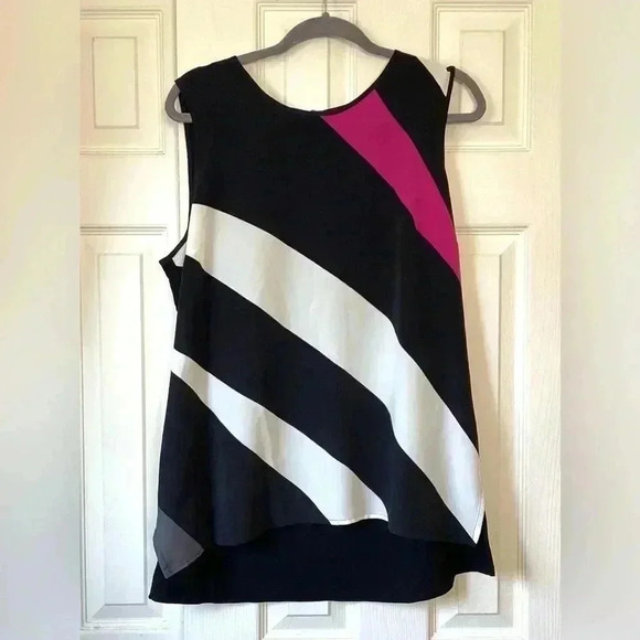 Vince Camuto Tops - Vince Camuto Women Size Large Black Multicolor Shirt Sleeveless